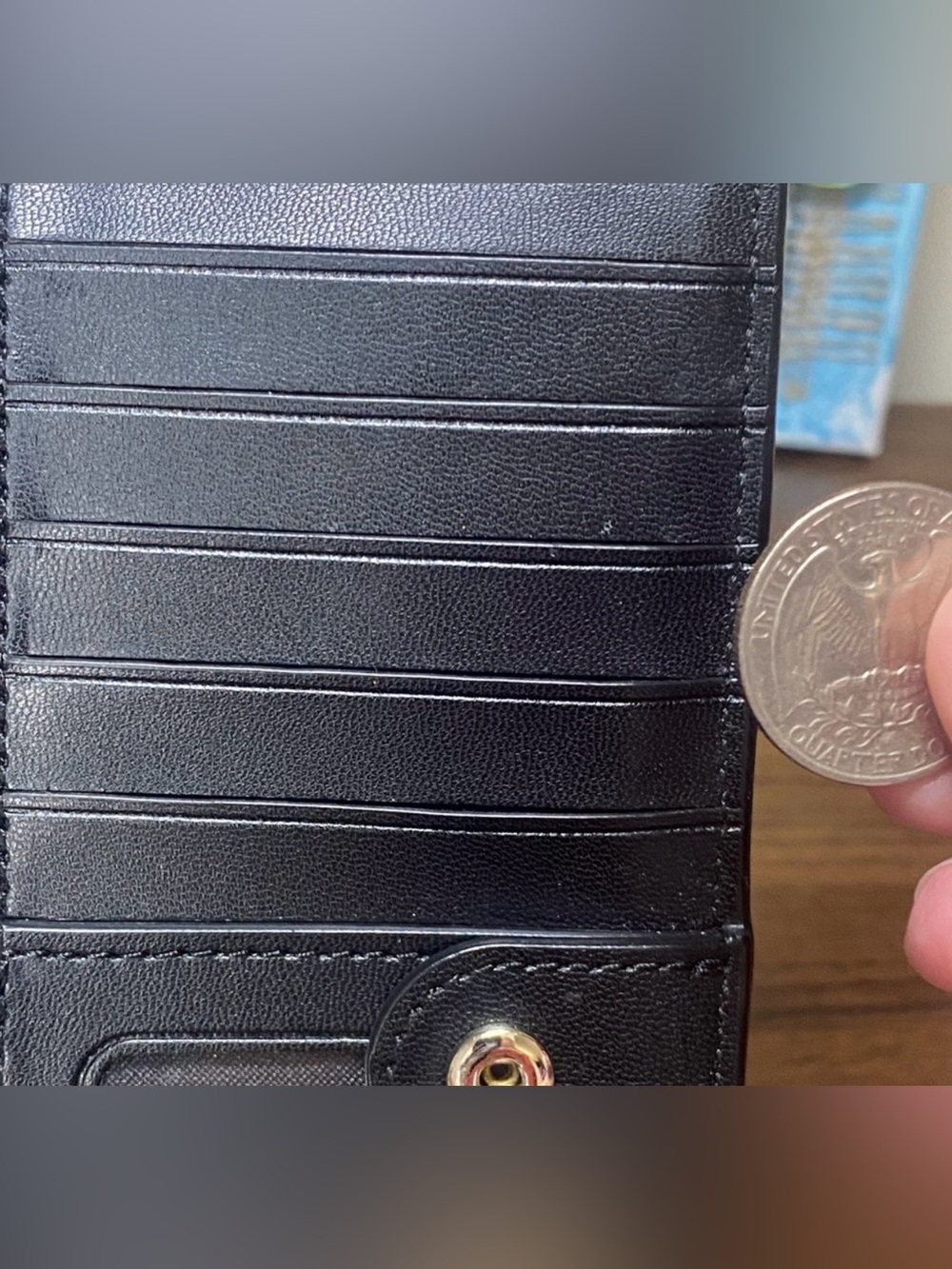 Kate Spade Saffiano Leather Black Wallet - Picture 10 of 10